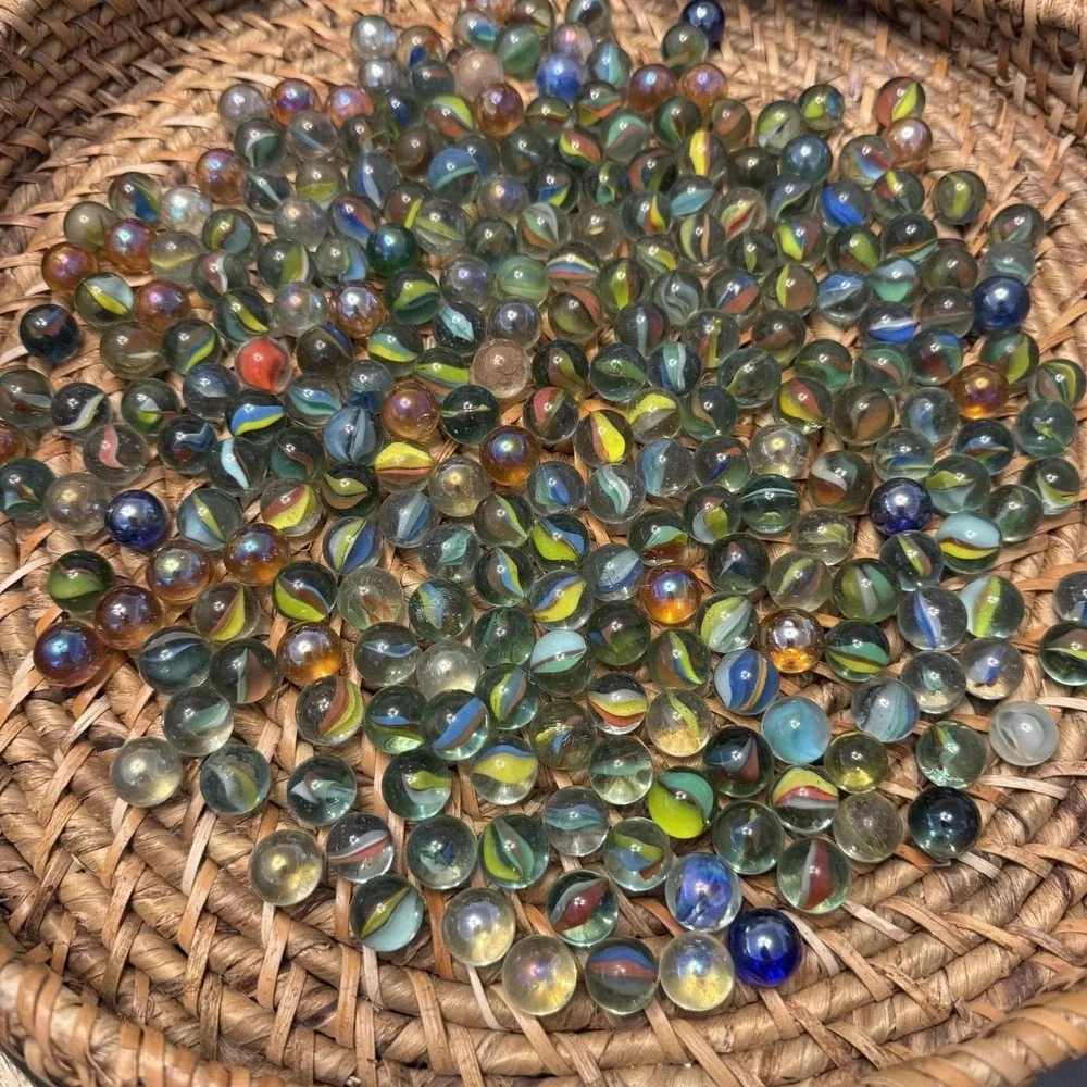 Vintage Cat Eye Mixture Collectible Game Colorful‎ Lot Of Marbles 250 Total
